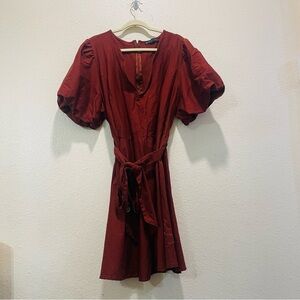 Fashion to Figure Marina dress womens size 4 4X plus puff sleeve